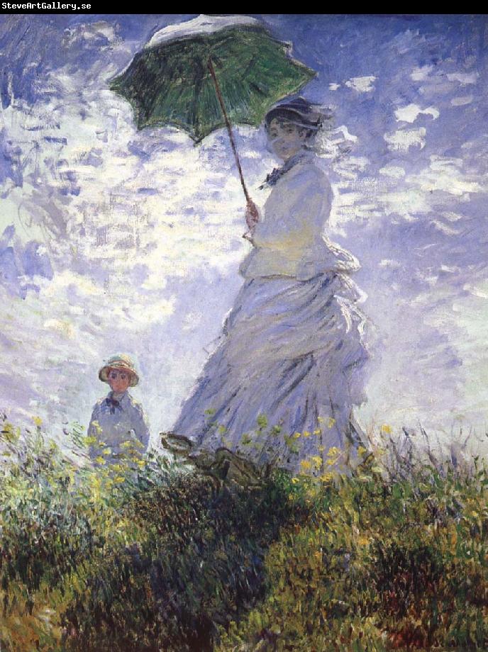 Claude Monet A woman with a parasol